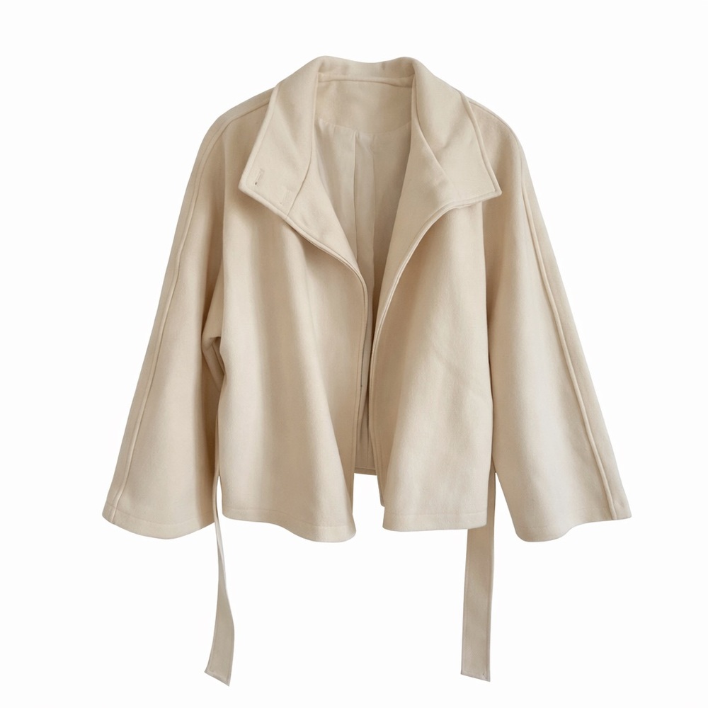Chic Cream Women's Cape Jacket